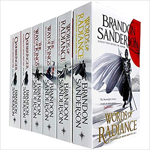 The Stormlight Archive Series 6 Books Collection Set by Brandon Sanderson (Words of Radiance Part 1 & 2, The Way of Kings Part 1 & 2 & Oathbringer Part 1 & 2) - Paperback
