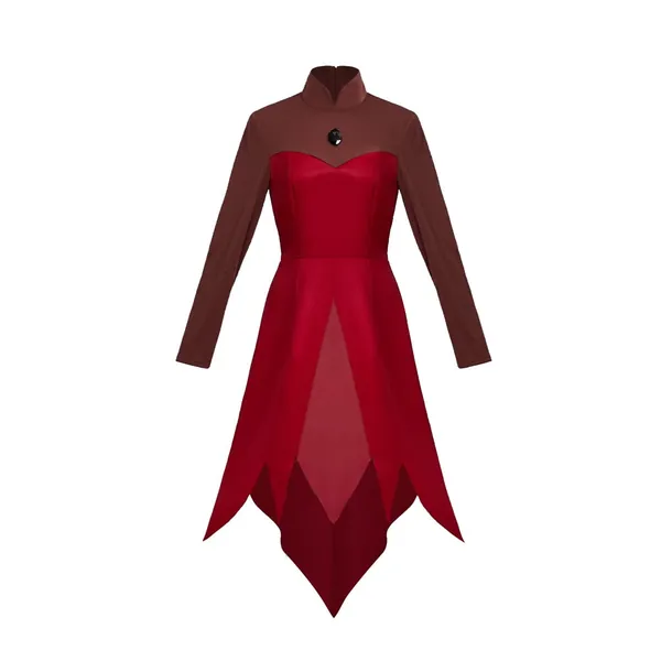 Women's Eda Cosplay Costume Edalyn Clawthorne Dress Outfit - Large Red