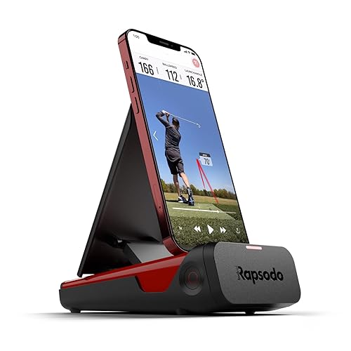 Rapsodo Mobile Launch Monitor for Golf Indoor and Outdoor Use with GPS Satellite View and Professional Level Accuracy, iPhone & iPad Only - Monitor