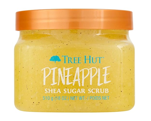 Tree Hut Pineapple Shea Sugar Scrub | Exfoliating Body Scrub Removes Dead, Dry Skin for a Soft & Hydrated Feel | Nourishing Essential Body Care | 18 fl oz. - 18 Ounce (Pack of 1)