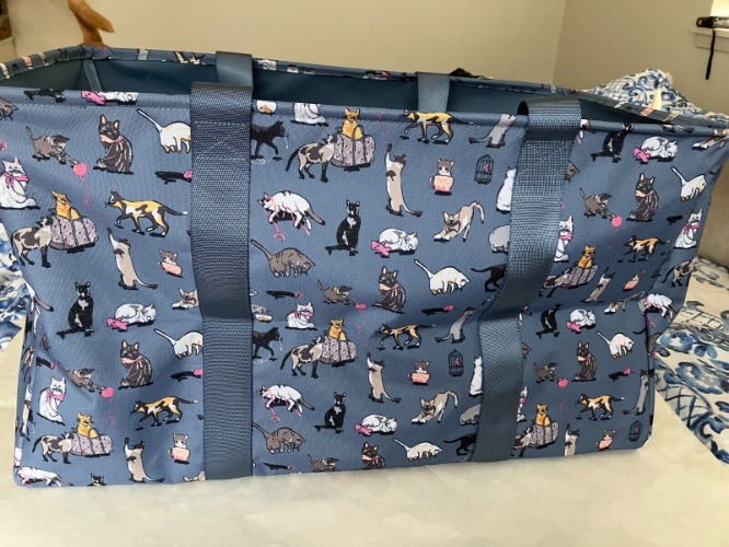 Vera Bradley Cats Meow Oversized Car Tote 