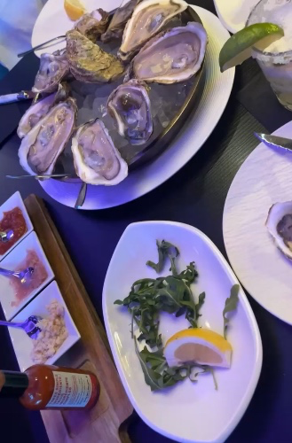 Oysters dinner