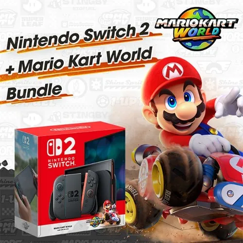 Nintendo Switch 2 + Mario Kart World Bundle + Accessories 