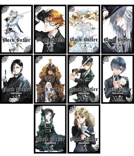 Black Butler Manga Set Vol 11-20 by Yana Toboso, Set of 10 Books