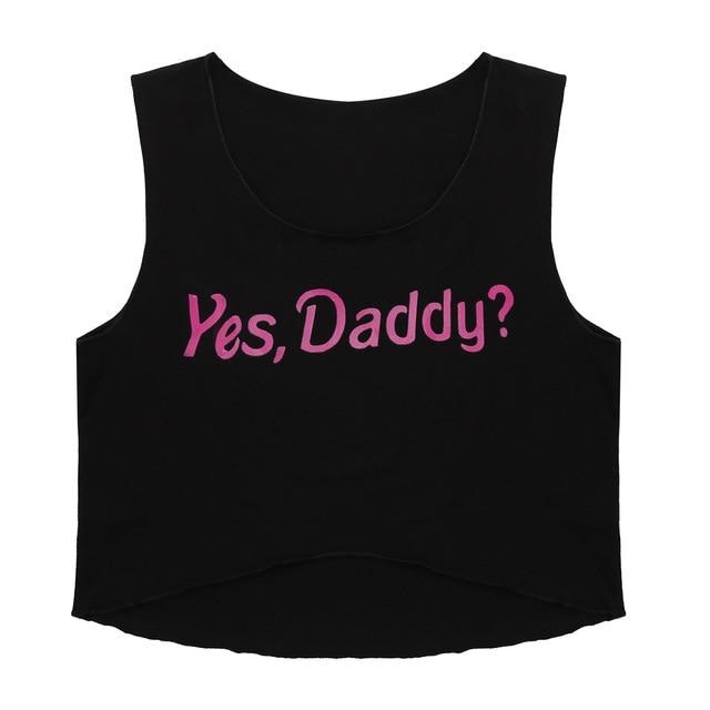 Yes Daddy Tank Top - Black Sleeveless / XL