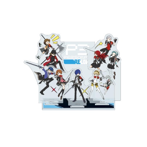 Persona 3 Reload 01 Group Design [Graph Art Illustration] Premium Acrylic Diorama Plate