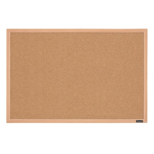 QUARTET OAK FINISH CORKBOARD, 580X890mm