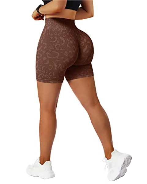 MOOSLOVER Women Seamless Booty Biker Shorts Scrunch Butt Lifting High Waisted Workout Shorts