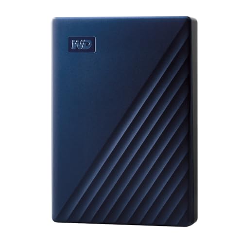 WD 5TB My Passport for Mac, Navy, Portable External Hard Drive with backup software and password protection, USB 3.1/USB 3.0 compatible - WDBA2F0050BBL-WESN - Navy - 5TB - Mac