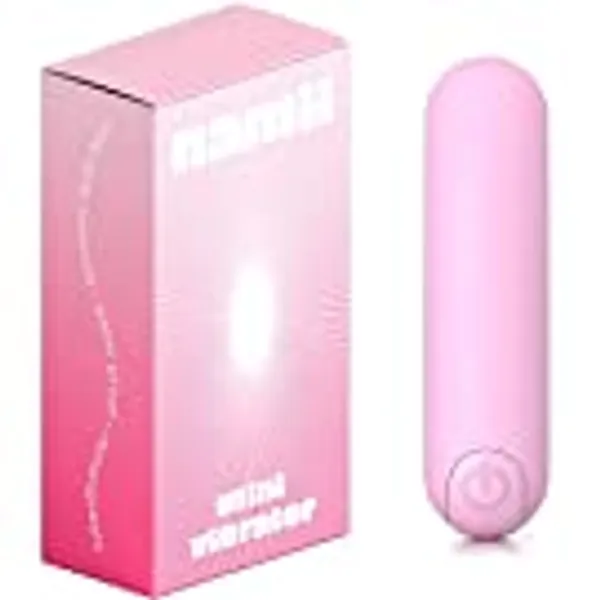 Namii Mini Waterproof Bullet Vibrator | 10 Modes | USB Rechargeable for Portable Travel | Personal Lipstick Vaginal Nipple Clitoral Clit Clitoris G Spot Massager Adult Sex Toy for Women | Light Pink
