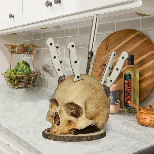 SkullSlice™ - Gothic Skull Knife Holder | Default Title