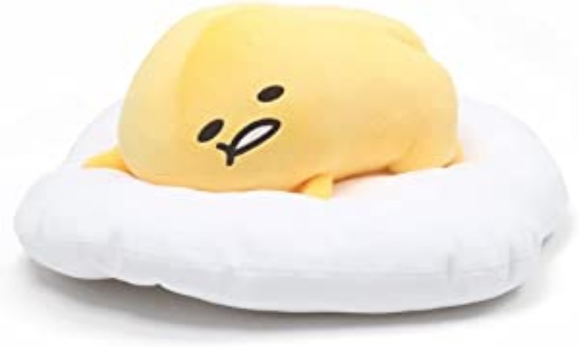 GUND Sanrio Gudetama The Lazy Egg Laying Down Pose Stuffed Animal Plush, 17"