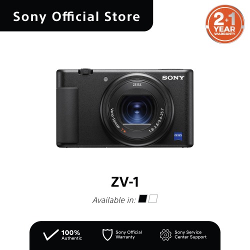 Sony ZV-1/ ZV1 Vlogging Camera with Zoom lens and Fast Hybrid AF Body Only + Free 64GB SD Card
