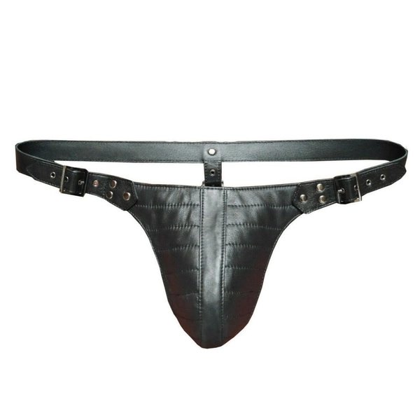 Mens Genuine Leather Thong