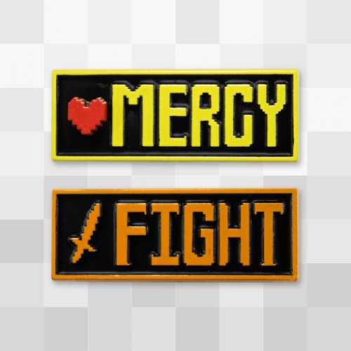 Mercy or Fight Pin Set