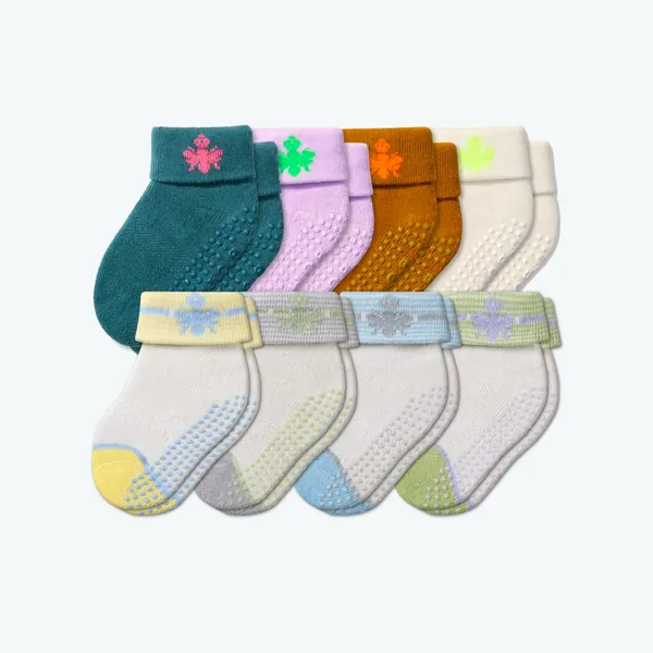 Baby Gripper Socks 8-Pack (6-12 Months)