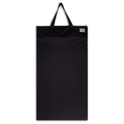 Ecoable Large Wet Dry Bag: Travel Tote Organizer for Diapers, Laundry, Beach, Pool, Stroller, Dirty Gym Clothes, Swimsuits (Black) - Black
