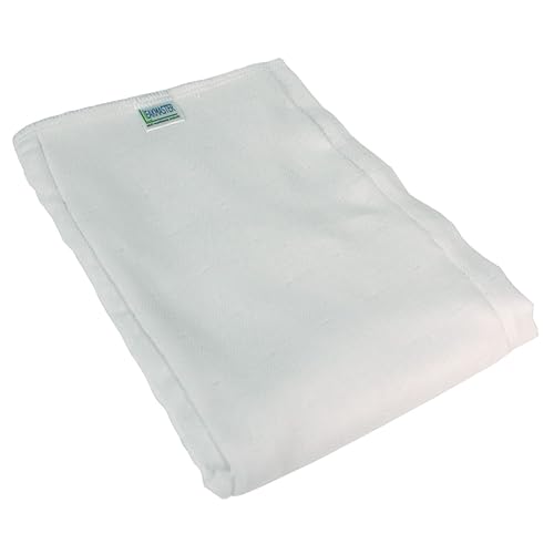 LeakMaster Adult Prefold Cloth Diapers Gauze Weave - 100% Cotton Adult Reusable Diapers - Soft & Durable - Sewn in The USA - Night Weight - Size Large - Night Weight - Large