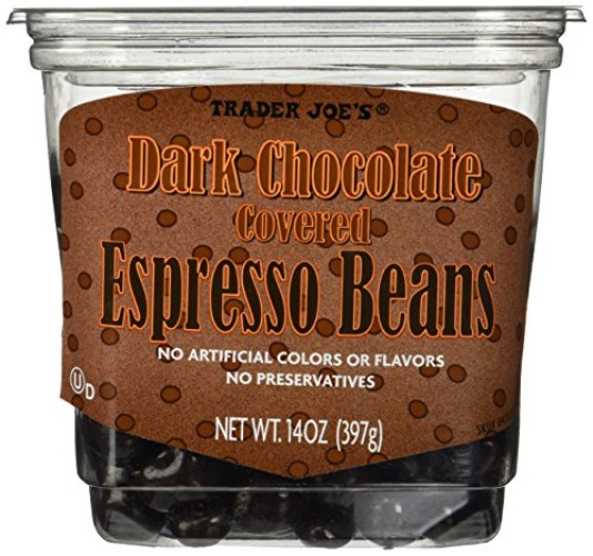 Trader Joe's Dark Chocolate Covered Espresso Beans 14 oz. - Dark Chocolate - 14 Ounce (Pack of 1)
