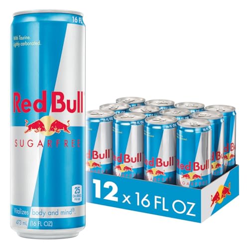 Red Bull Sugar Free Energy Drink, 16 Fl Oz, 12 Cans - Sugar-Free - 16 oz., 12pk