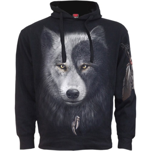 WOLF CHI - Side Pocket Hoody Black - L