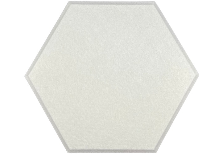 Hexagon Polyester Acoustic Panels - 12 Pack - Eco Friendly Sound Absorption Panels - White