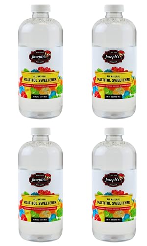 Joseph's Maple Flavored Sugar Free Syrup and Maltitol Sweetener Bundled by Louisiana Pantry (Maltitol, 4 Pack) - Maltitol - 4 Pack