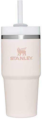 Stanley Quencher H2.0 FlowState Stainless Steel Vacuum Insulated Tumbler with Lid and Straw for Water, Iced Tea or Coffee - 14 oz - Rose Quartz