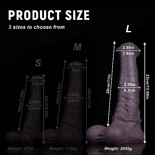 Centaur Horse Dildo – Safe Platinum Silicone, Realistic Texture | L