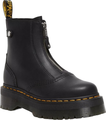 Jetta Zipped Sendal Leather Platform Boots - Women's|-|Bottes à plateforme zippé en cuir Sendal Jetta - Femme | Black Sendal / 8 / 9