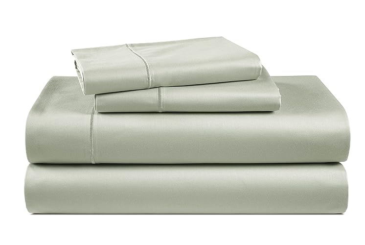  Luxury 100% Egyptian Cotton Bed Sheets - 1000 Thread Count 4-Piece Mineral King Set Bedding Sateen Weave 16" Deep Pocket (Fits Upto 17" Mattress) - King - 06: Mineral