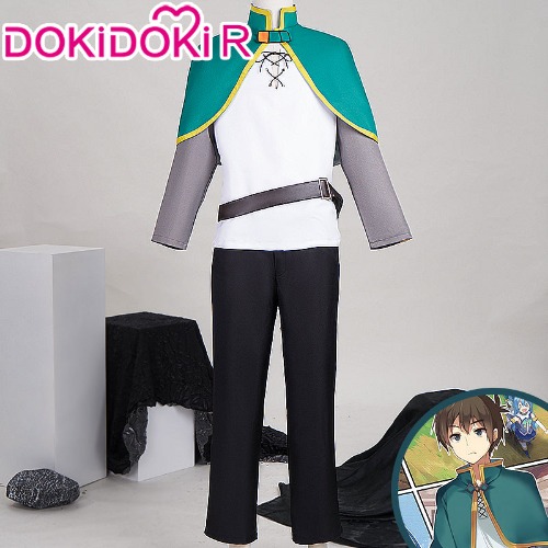 【Size S-3XL】DokiDoki-R Anime God's Blessing on this Wonderful World Cosplay Satou Kazuma Costume | XL