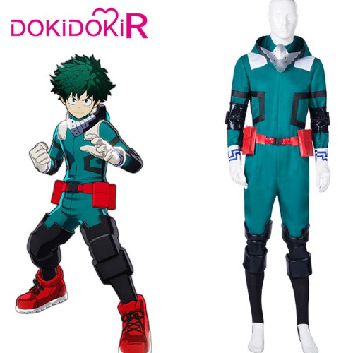 【Ready For Ship】DokiDoki-R Anime Cosplay Boku No Hero Academia / My Hero Academia Izuku Midoriya Cosplay Costume Men Deku Costume | L