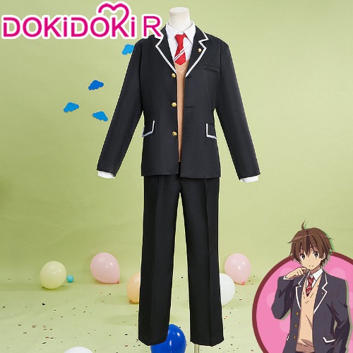 【Size S-2XL】DokiDoki-R Anime Love, Chunibyo & Other Delusions Cosplay Togashi Yuuta Costume | Men / XL