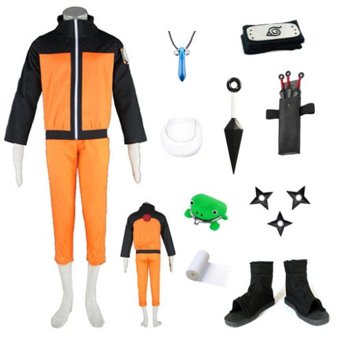 SBluuCosplay Anime Ninja Uzumaki Ninja Cosplay Costume | XL / 43