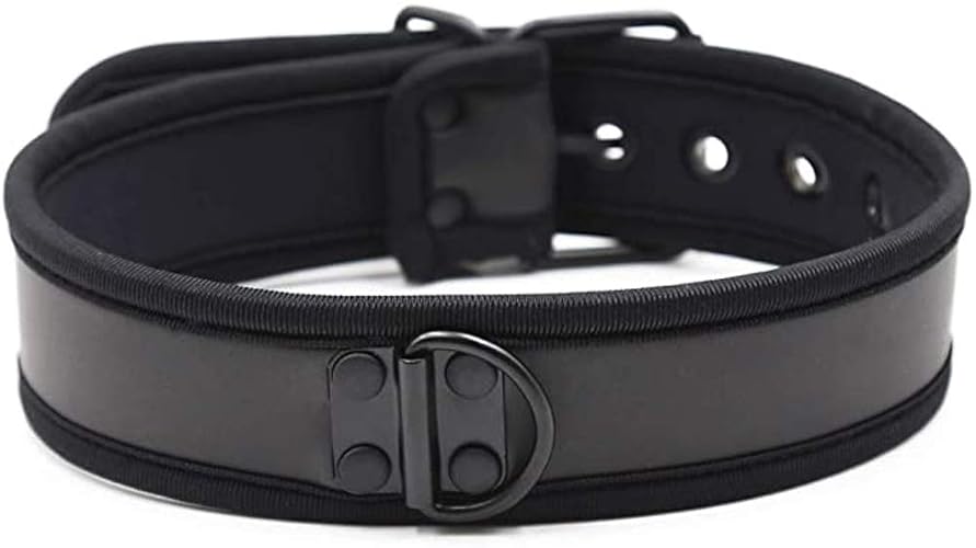 HOT DREAM Neoprene Puppy Custom Choker Collar for Men Women - Black