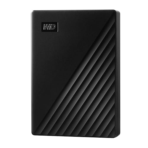 WD 5TB My Passport Portable External Hard Drive HDD, USB 3.0, USB 2.0 Compatible, Black - WDBPKJ0050BBK-WESN - Black - 5TB - PC