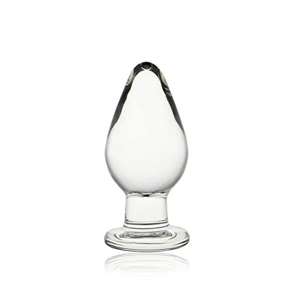 FST Small Anal Plug Crystal Mushroom Shape Butt Plug Glass Massage Bum Plug Sex Toys for Women Men Masturbation