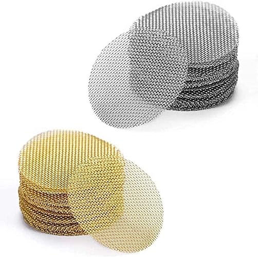 100pcs Pipe Screens, 3/4 Inch Pipe Filters, 50pcs Premium Stainless Steel Pipe Screens and 50pcs Brass Filters - 100 Count (Pack of 1)