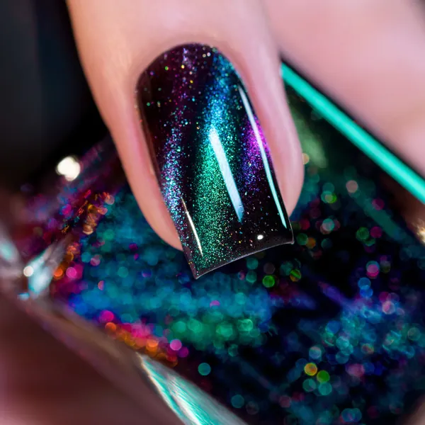 Deep Space - Teal to Purple Magnetic Holographic Nail Polish