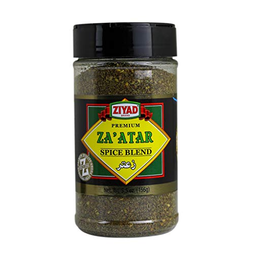 Ziyad Shaker Premium Za'atar Spice Blend, Flavorful Spices, No Additives, No Preservatives, No Salt, No MSG, 5.5 oz - Za'atar