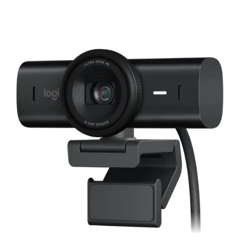 Logitech - MX Brio Ultra HD 4K Video Conference, Gaming and Streaming Webcam - Black
