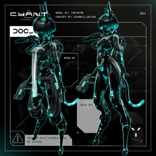 [VRChat] Cyant Model 01 by Torinyan x Echanis_Enicha