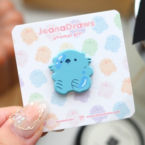 Jelly Lakko Dyed Metal Pin - Blue