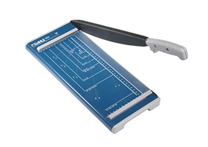 Dahle 502 Papierschneider (Bis DIN A4, 8 Blatt Schneidleistung) blau - Papierschneider - Single