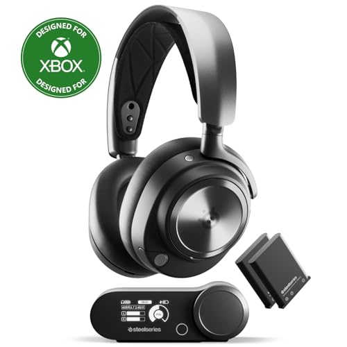 New SteelSeries Arctis Nova Pro Wireless Xbox Multi-System Gaming Headset - Premium Hi-Fi Drivers - Active Noise Cancellation - Infinity Power System - Xbox, PC, PS5/PS4, Switch, Mobile - Nova Pro Xbox - Black