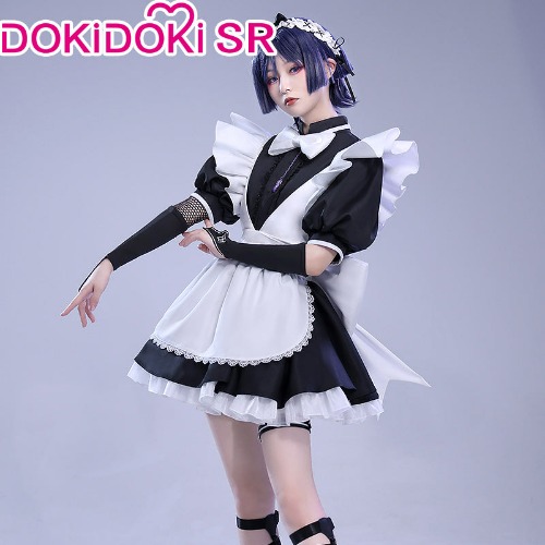 【S/M/XL Ready For Ship】DokiDoki-SR Game Genshin Impact Scaramouche Cosplay Costume Maid | XL