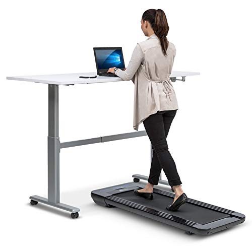 Capital Sports Workspace Go Walking Pad - Mini Laufband mit 350 W Leistung, Laufband Schreibtisch mit Slow Running bis 6 km/h, Lauffläche: 360 x 1000 mm - pianoschwarz