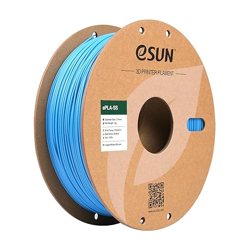 eSUN PLA Filament 1.75mm, PLA Basic 3D Printer Filament Dimensional Accuracy +/- 0.05mm, 1KG Spool (2.2 LBS) Speedy PLA Filament for 3D Printers,Light Blue - 1KG - Light Blue