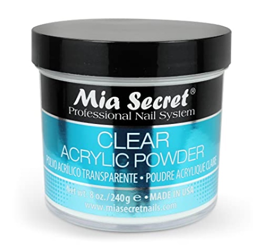Mia Secret Cover Pink Acrylic Powder 2 Ounce - Clear - 8 Ounce (Pack of 1)